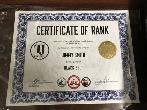 Black belt · February 7, 2018 · Promoted by Matt Baker
