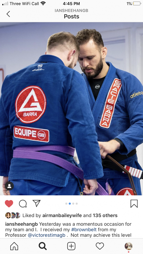 Brown belt · December 1, 2019 · Promoted by Victor Estima