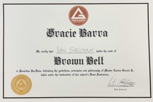 Brown belt · December 1, 2019 · Promoted by Victor Estima