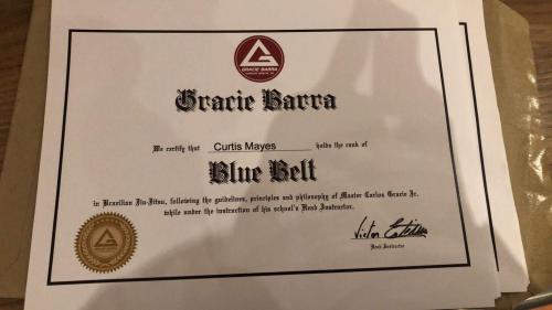Blue belt · January 24, 2020 · Promoted by Victor Estima