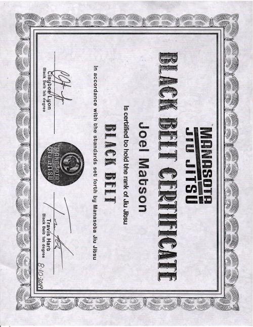 Black belt · August 10, 2019 · Promoted by William Murphy