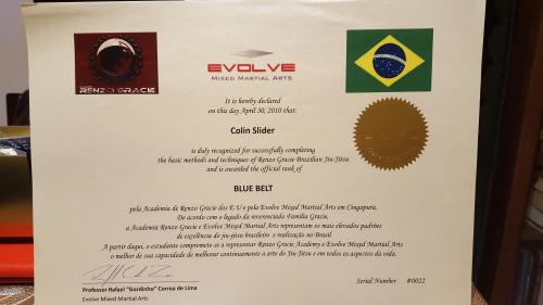 Blue belt · April 30, 2010 · Promoted by Rafael Gordinho Correa de Lima