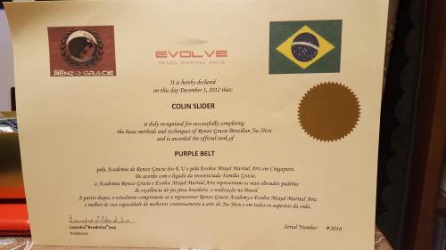 Purple belt · December 1, 2012 · Promoted by Leandro Brodinho Issa