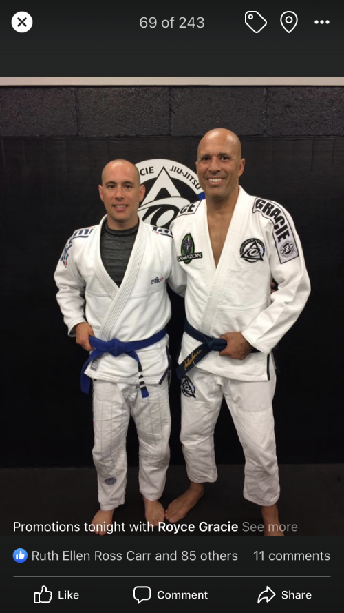 Blue belt · April 30, 2014 · Promoted by Royce gracie