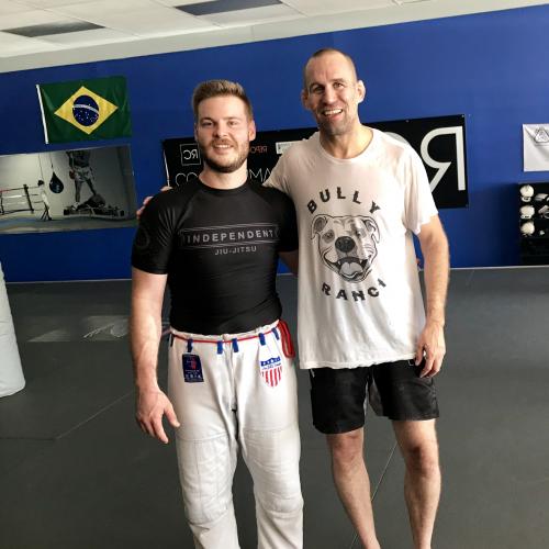 Carter Fisk and I after an Independent Jiu-Jitsu training session