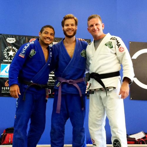 Purple belt promotion by Sean Cooper and Cleber Luciano in 2015
