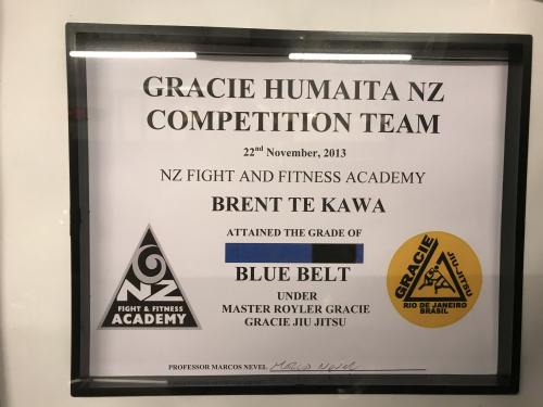 Blue belt · November 22, 2013 · Promoted by Marcos Nevel