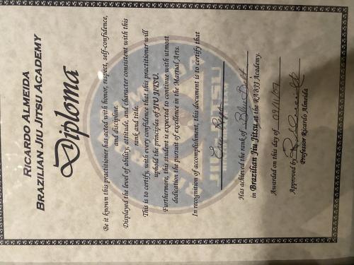 Blue belt · August 11, 2007 · Promoted by Ricardo Almeida