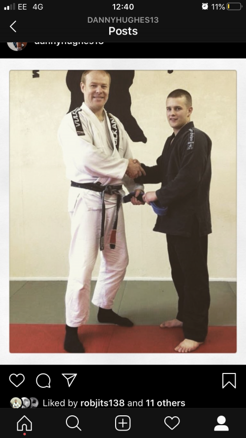 Blue belt · April 28, 2013 · Promoted by Colin Robinson
