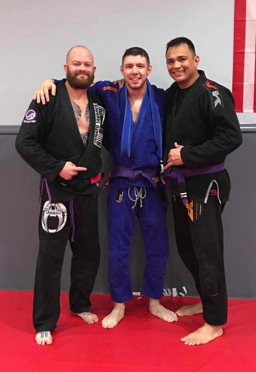 Purple belt · December 17, 2017 · Promoted by Jason Harris