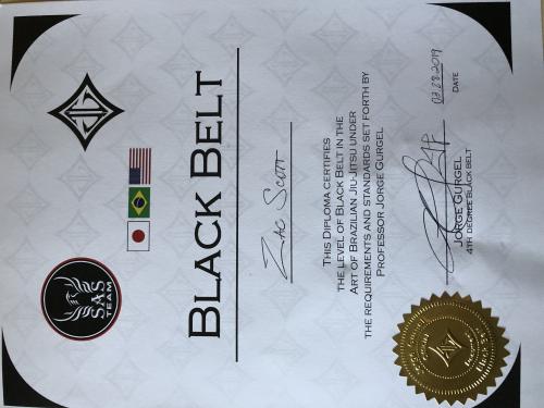 Black belt · March 23, 2019 · Promoted by Dustin Ware
