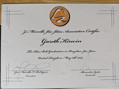 Blue belt · May 11, 2014 · Promoted by José Marcello F. Rodrigues