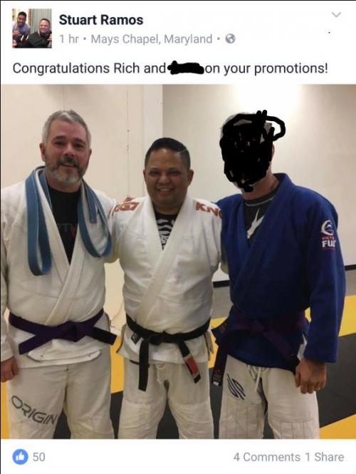 Purple belt · January 4, 2017 · Promoted by Stuart Ramos