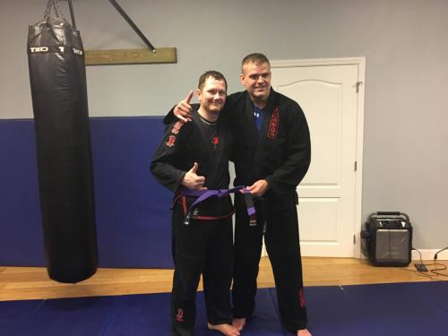 Purple belt · July 2, 2018 · Promoted by Tim Thurman