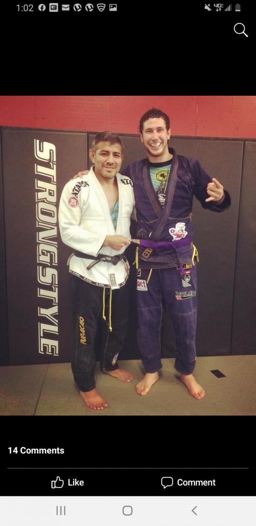 Purple belt · October 11, 2016 · Promoted by Pablo Angel Castro III
