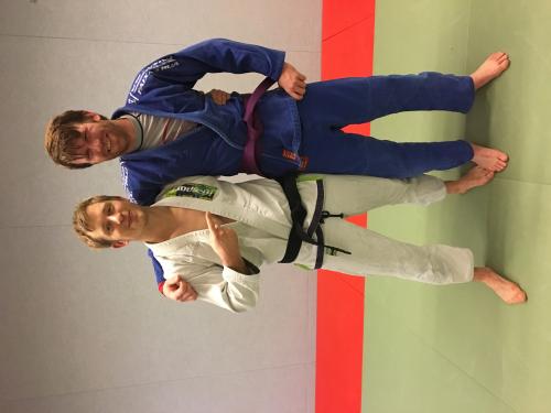 Purple belt · December 9, 2017 · Promoted by Aram Clemens