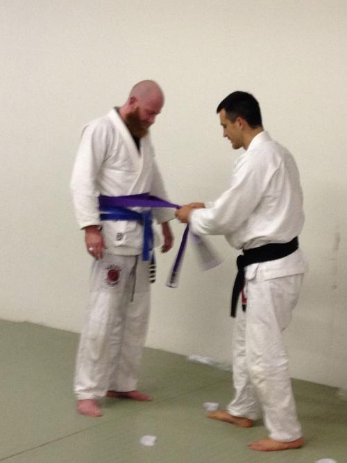 Purple belt · August 15, 2015 · Promoted by Marc Marins