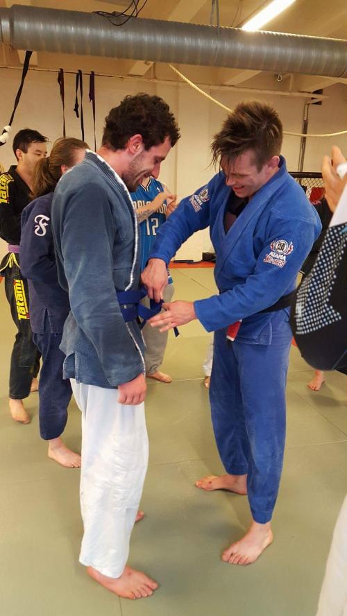 Blue belt · June 12, 2017 · Promoted by Eivind Windsrygg