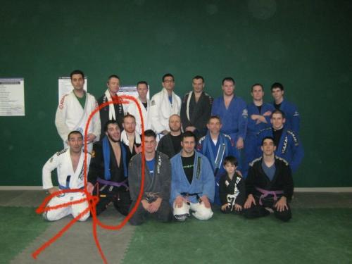 Purple belt · January 29, 2011 · Promoted by Lee Synkowski
