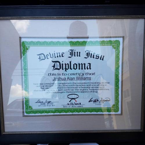 Black belt · October 6, 2018 · Promoted by Scott Devine