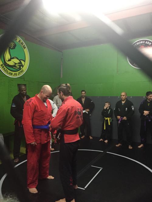 Blue belt · October 19, 2019 · Promoted by Justin Barker