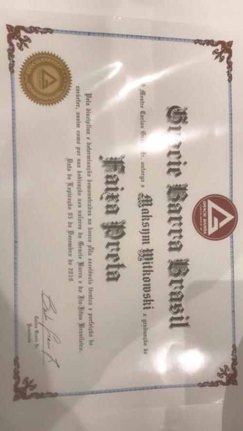 Black belt · December 6, 2016 · Promoted by Salvatore Pace