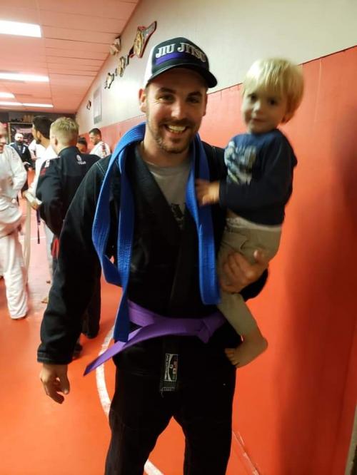 Purple belt · January 15, 2019 · Promoted by Corey Brown