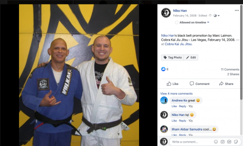 Black belt · February 14, 2008 · Promoted by Marc Laimon