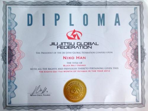 Black belt · February 14, 2008 · Promoted by Marc Laimon