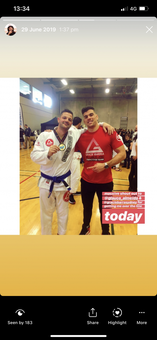 Blue belt · August 27, 2018 · Promoted by Marcelo Rezende