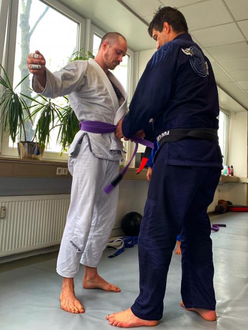 Purple belt · April 13, 2019 · Promoted by Henry Navorra