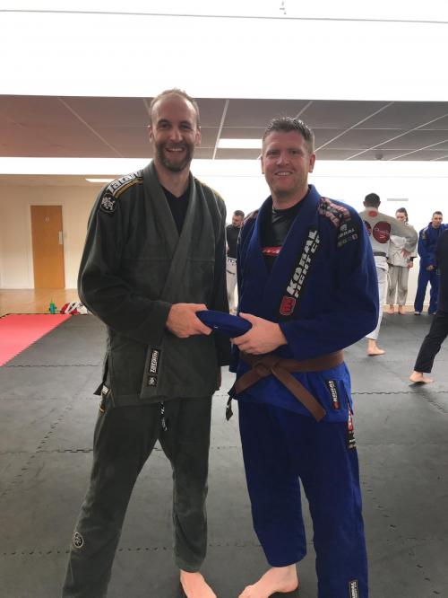 Blue belt · July 6, 2019 · Promoted by Rick O’day
