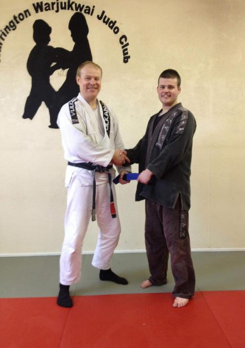 Blue belt · April 28, 2013 · Promoted by Colin Robinson