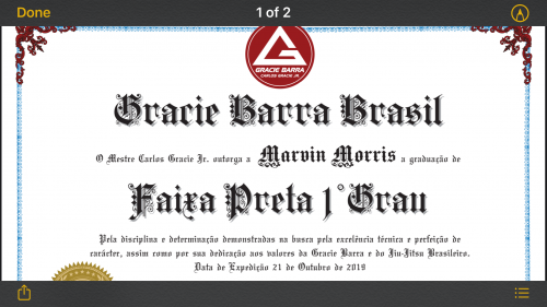 Black belt 1st degree · October 21, 2020 · Promoted by David Rosenmarkle
