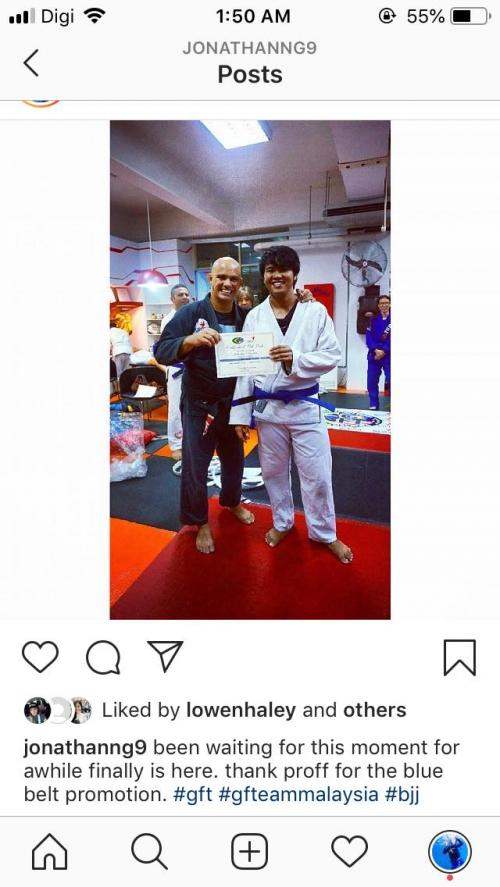 Blue belt · July 4, 2014 · Promoted by pedro falbo