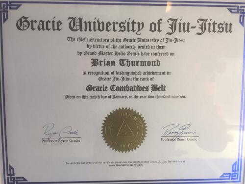 Blue belt · February 11, 2020 · Promoted by Rener Gracie