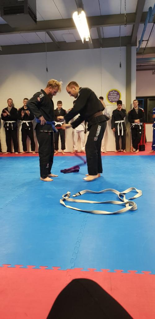 Purple belt · November 7, 2018 · Promoted by Arnoud Terpstra