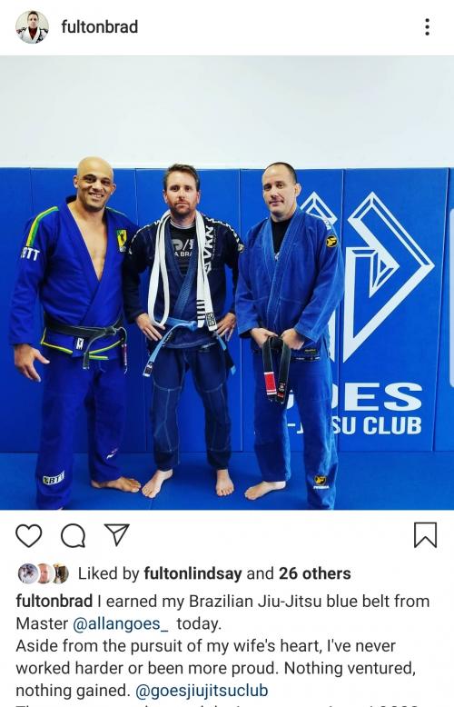 Blue belt · February 9, 2019 · Promoted by Allan Goes