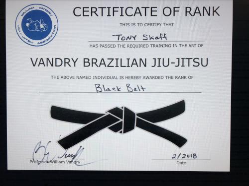 Black belt · February 24, 2018 · Promoted by William Vandry