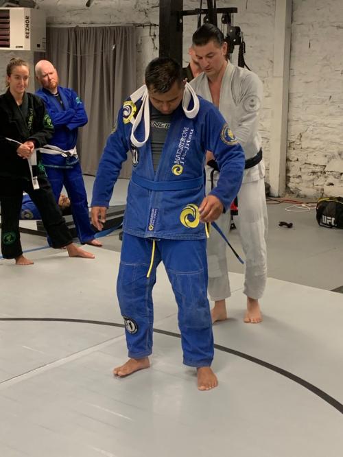 Blue belt · November 17, 2019 · Promoted by Jason Smith