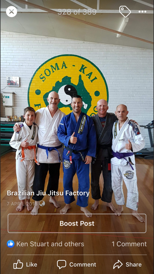 Purple belt · April 7, 2018 · Promoted by Alex Jovanovski
