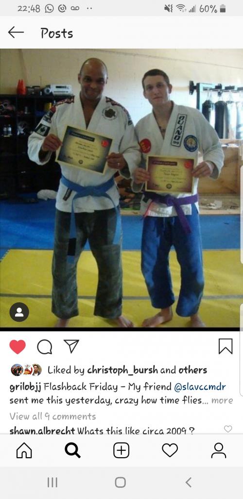 Blue belt · May 7, 2009 · Promoted by De la riva BB Don Whitfield