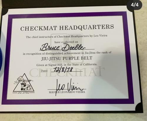 Purple belt · December 18, 2018 · Promoted by Leonardo Vieira