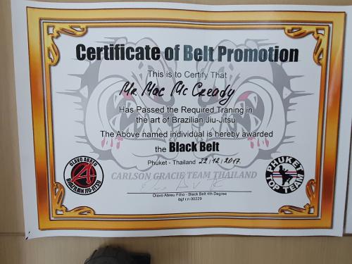 Black belt · December 17, 2017 · Promoted by Olavo Abreu