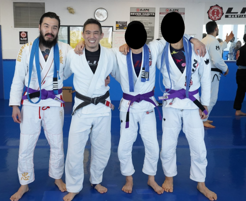 Purple belt · February 8, 2020 · Promoted by Steve Lin