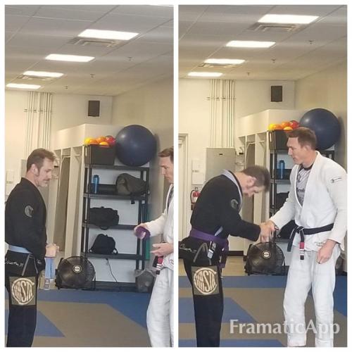 Purple belt · July 1, 2018 · Promoted by Nick Kline