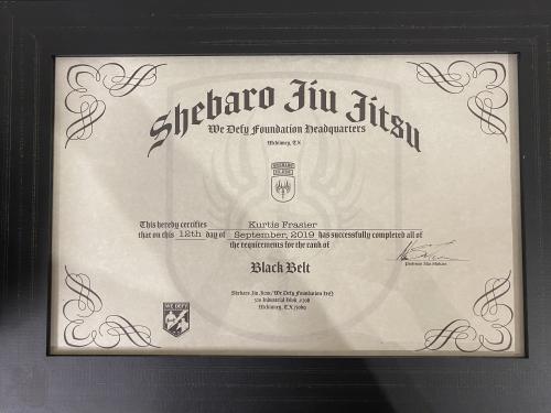 Black belt · September 12, 2019 · Promoted by Alan Shebaro