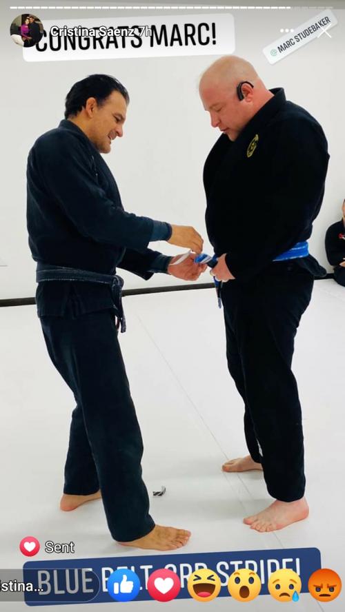 Blue belt · September 1, 2017 · Promoted by Eddie Saenz