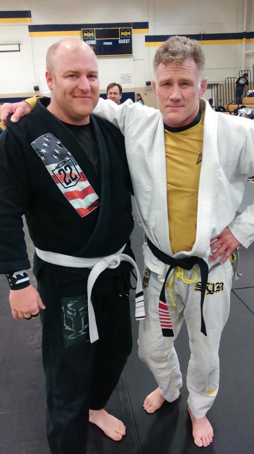 Me meeting my first Legend of BJJ. Mission22 Seminar.