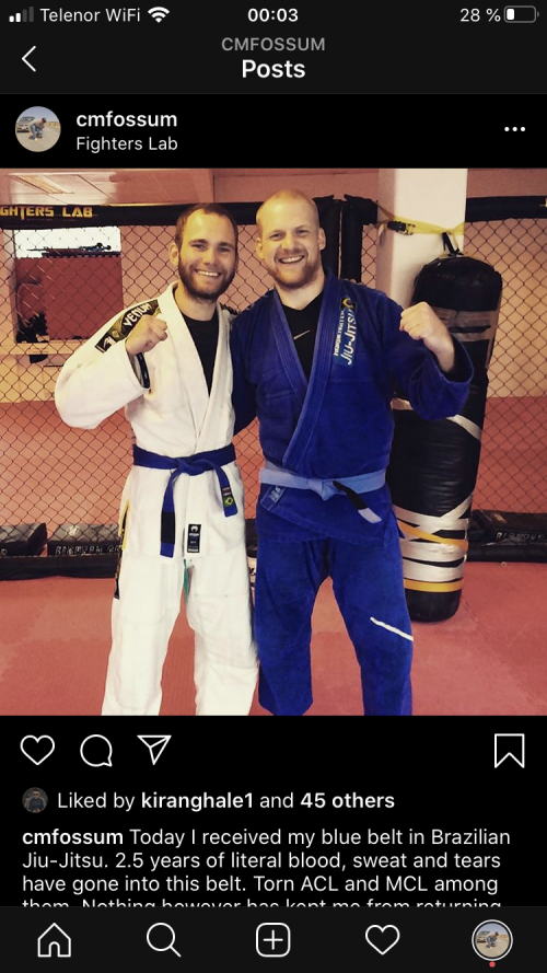 Blue belt · October 11, 2015 · Promoted by Marcelo Yogui